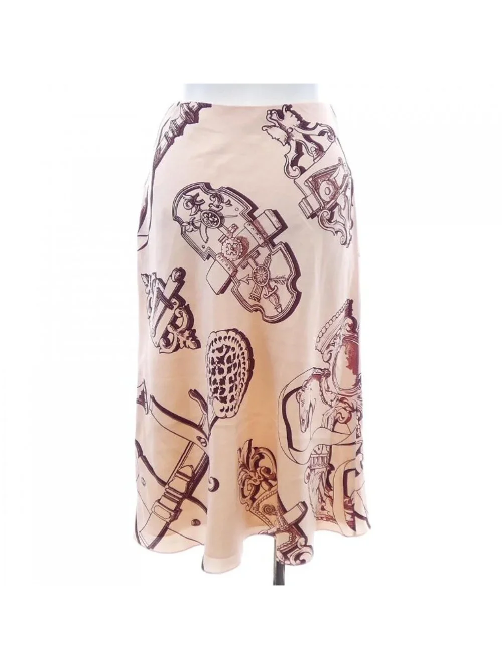 Hermes Felonerie Remix Clou de Selle Twill Lane Skirt